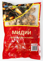 Мидии очищ-е. 100-200шт Т.Бухта 500гр/20шт; 07.10.25